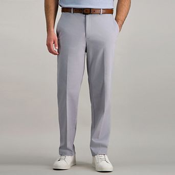 Men’s Haggar® Premium No-Iron Khaki Stretch Classic-Fit Flat-Front Expandable Waist Pants