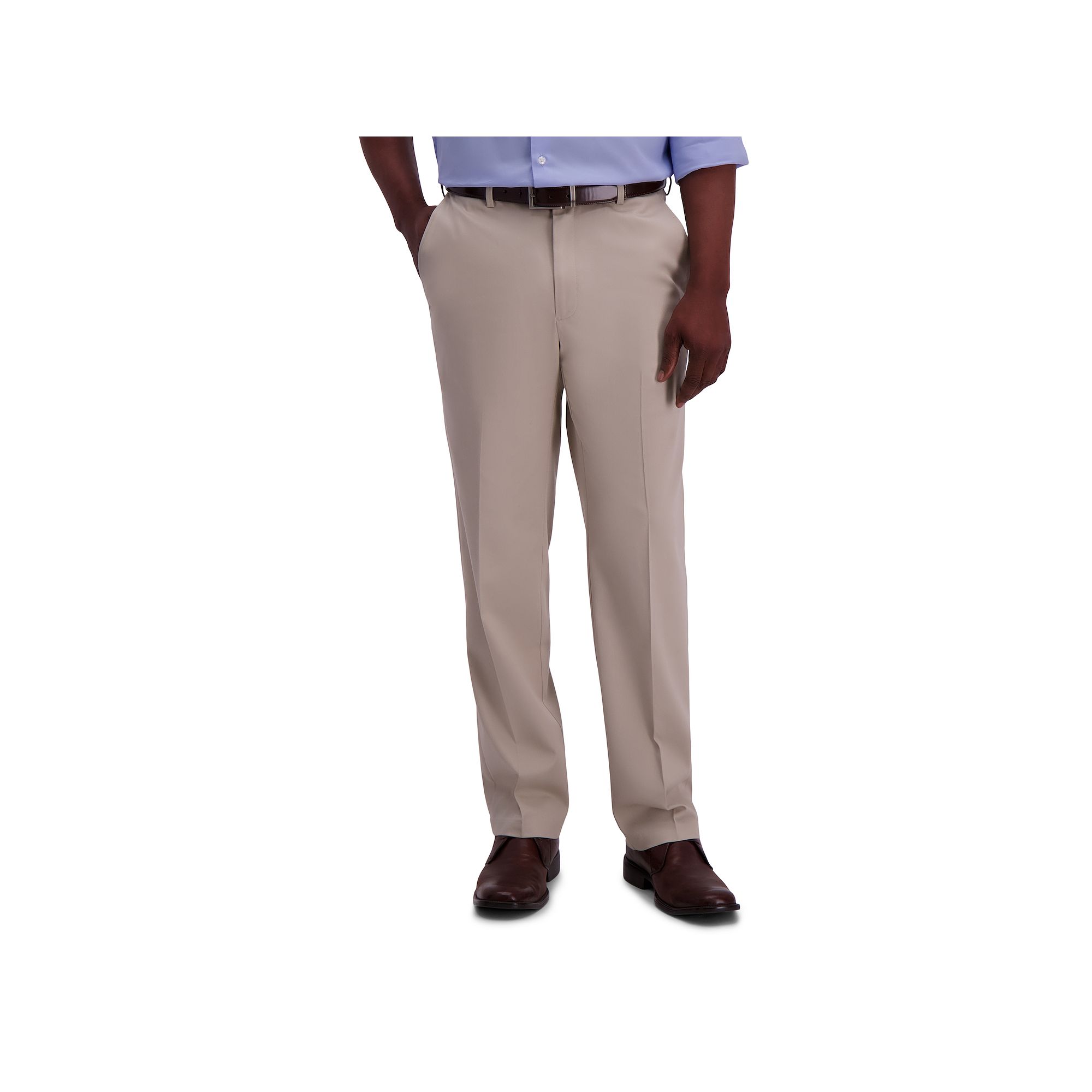 Men’s Haggar® Premium No-Iron Khaki Stretch Classic-Fit Flat-Front Expan