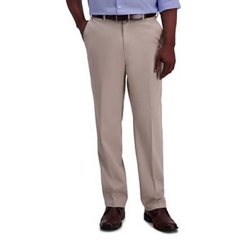 Men’s Haggar® Premium No-Iron Khaki Stretch Classic-Fit Flat-Front Expandable Waist Pants