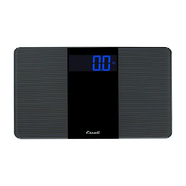 Escali 400-lb Digital Black Bathroom Scale in the Bathroom Scales  department at