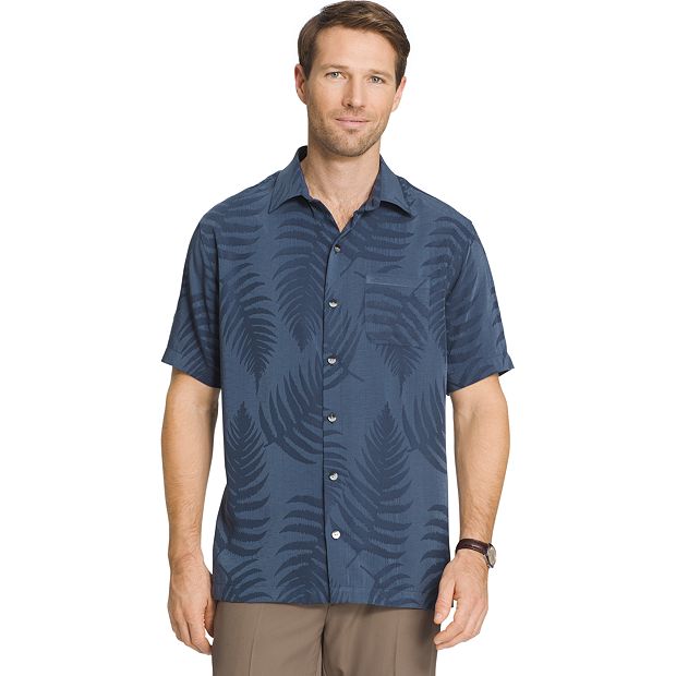 Men's Van Heusen Classic-Fit Leaf Jacquard Button-Down Shirt