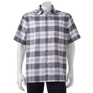 Men's Haggar Classic-Fit Microfiber Easy-Care Button-Down Shirt
