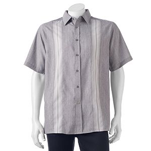 Men's Haggar Classic-Fit Microfiber Easy-Care Button-Down Shirt