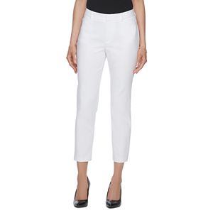Women's ELLE™ White Ankle Dress Pants