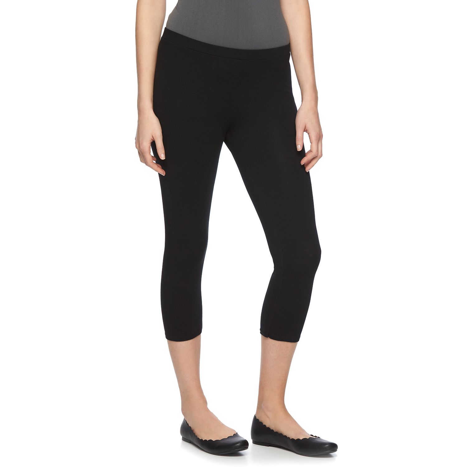 black capri leggings