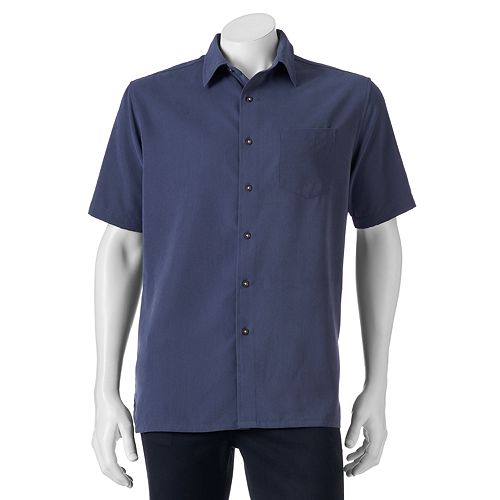 microfiber button down shirt