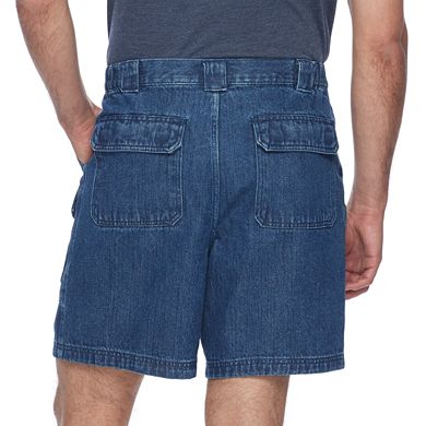Men's Croft & Barrow® Classic-Fit Denim Side-Elastic Cargo Shorts