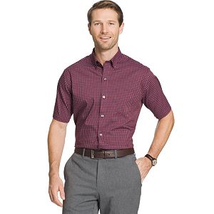 Big & Tall Van Heusen Flex Stretch Short Sleeve Button-Down Shirt