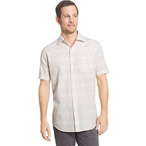 Big & Tall Van Heusen Classic-Fit Leaf Button-Down Shirt