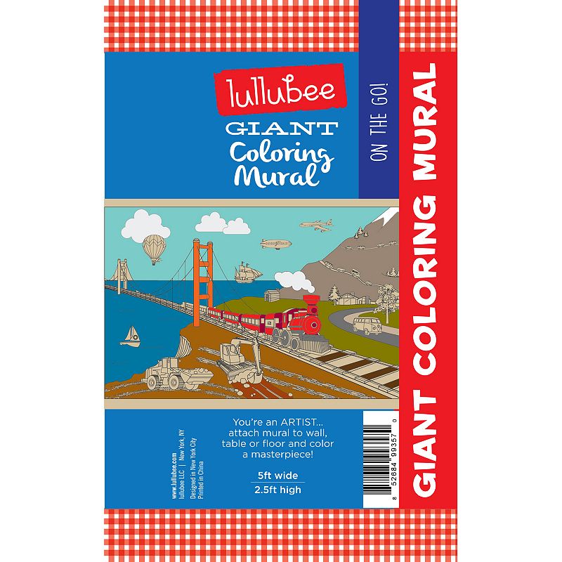 59954494 Lullubee On The Go Giant Coloring Mural, Multicolo sku 59954494