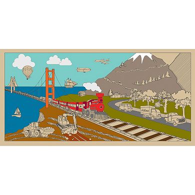 Lullubee On The Go Giant Coloring Mural