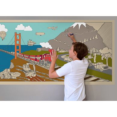 Lullubee On The Go Giant Coloring Mural