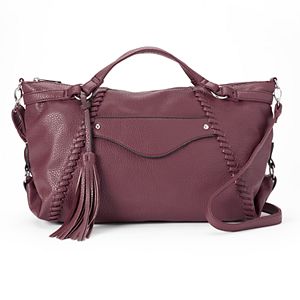 Yoki Pebbled Tassel Tote