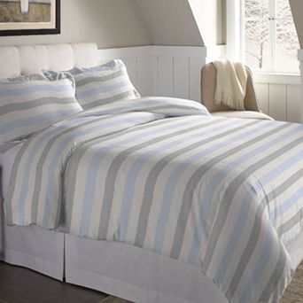 Pointehaven Flannel Duvet Cover Set