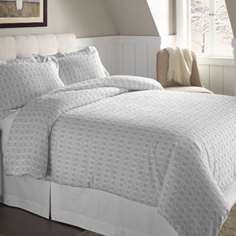 Pointehaven Flannel Duvet Cover Set