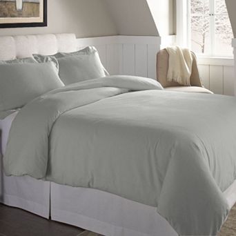 Pointehaven Flannel Duvet Cover Set