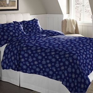 Pointehaven Flannel Duvet Cover Set