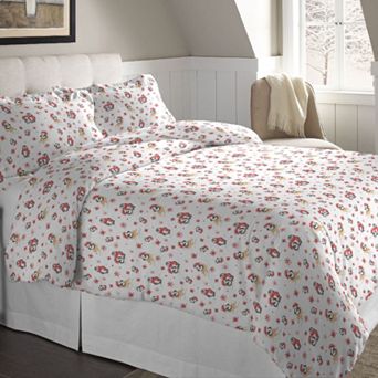 Pointehaven Flannel Duvet Cover Set