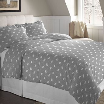 Pointehaven Flannel Duvet Cover Set