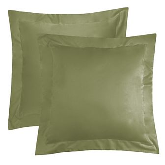 620 Thread Count Long Staple Cotton Euro Sham 2-pack Set