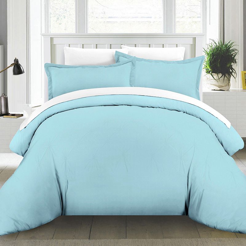 77367345 Pointehaven Cotton Duvet Cover Set, Turquoise/Blue sku 77367345