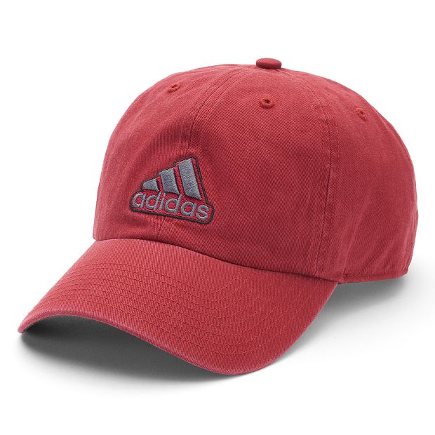 red adidas baseball cap