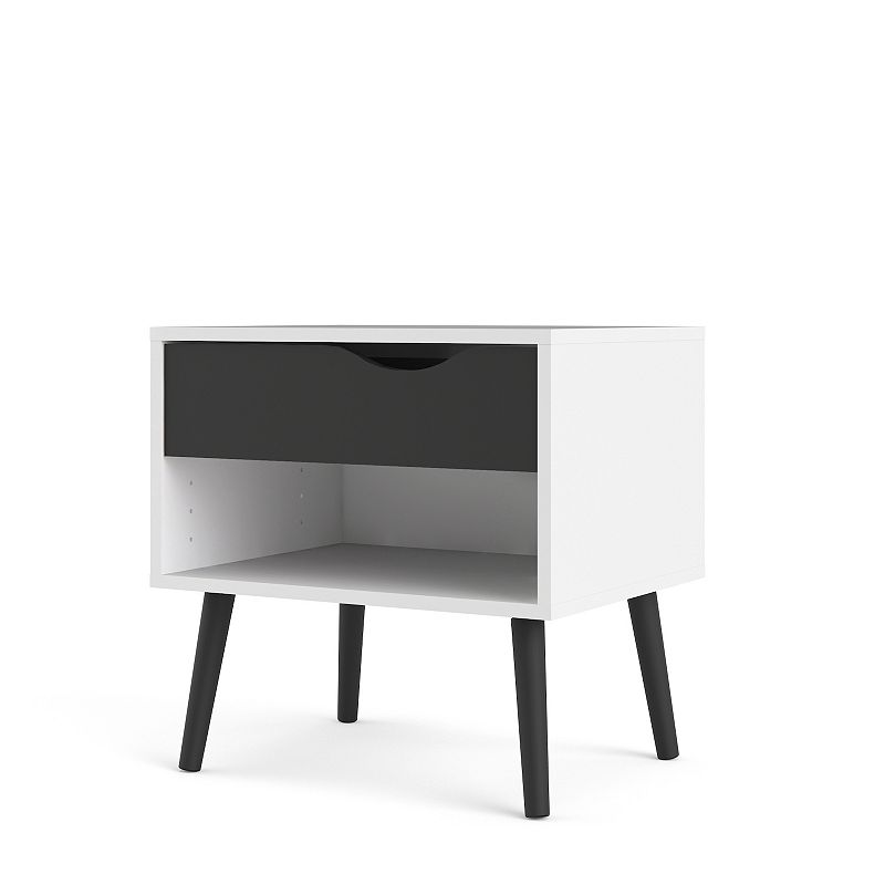Diana Two-Tone Nightstand, Multicolor