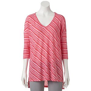 Women's Dana Buchman Striped Drop-Shoulder Top