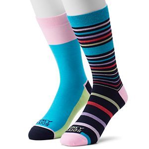 Men's Funky Socks 2-pack Gradual Stripe Socks