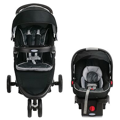 Graco FastAction Sport Travel System with SnugRide Click Connect 35 & Infant Car Seat Base Set