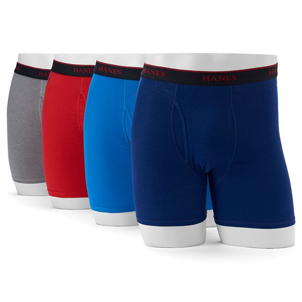 Hanes Pack Of 4 Cool Blend Unisex Boyshort Briefs