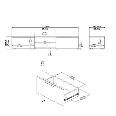 Match 2-Drawer TV Stand