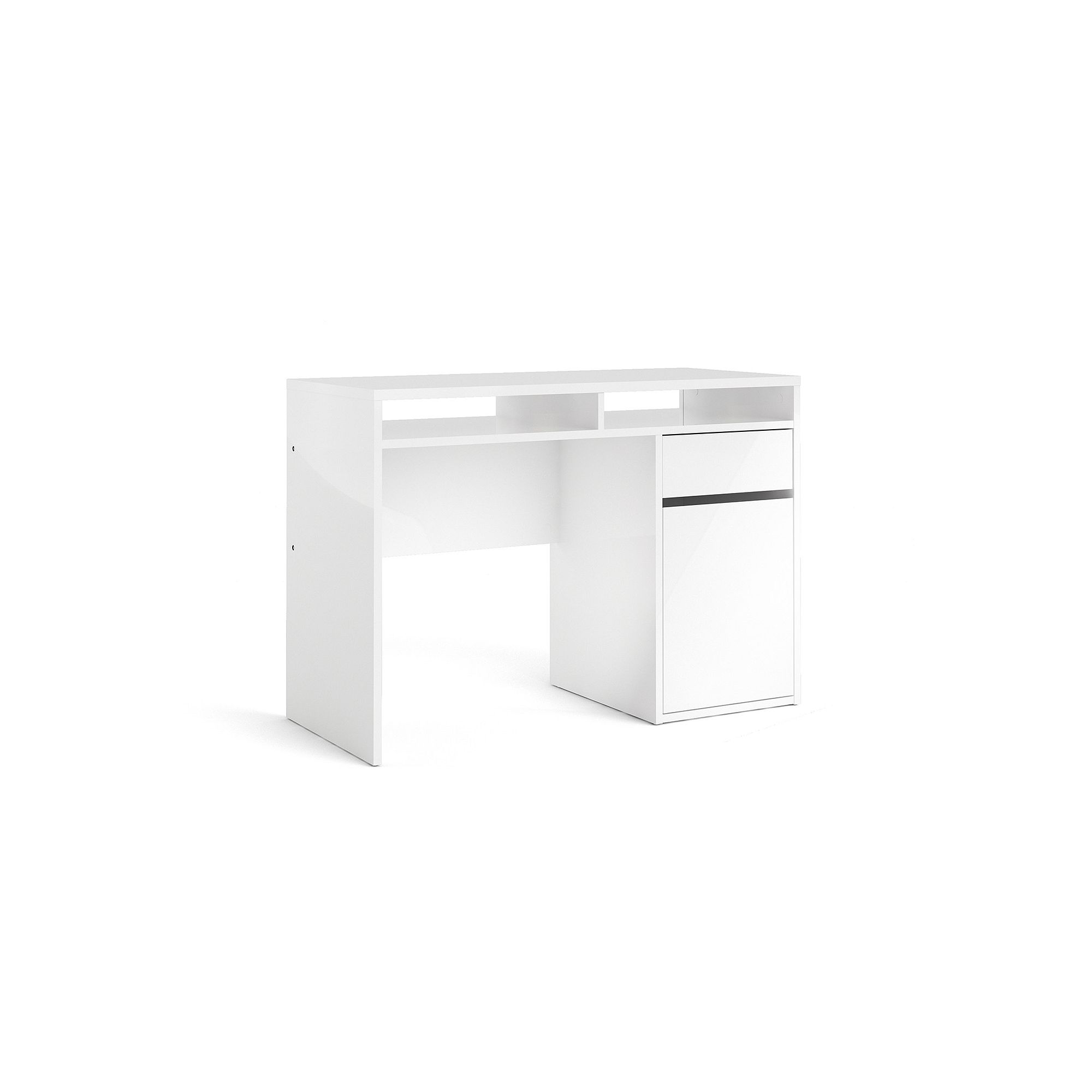 Match 2-Drawer TV Stand, Solid White
