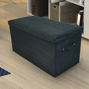 Casual Home Folding Padded Storage Bench