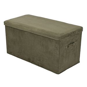 Casual Home Folding Padded Storage Bench