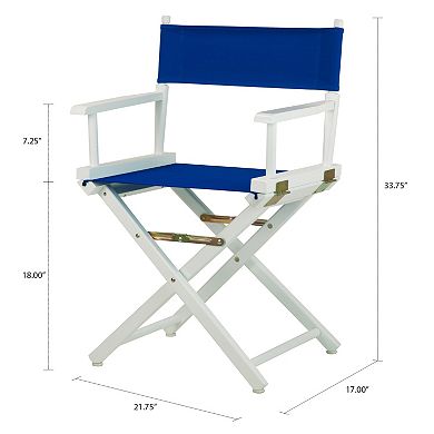 Casual Home 18" White Finish Director's Chair