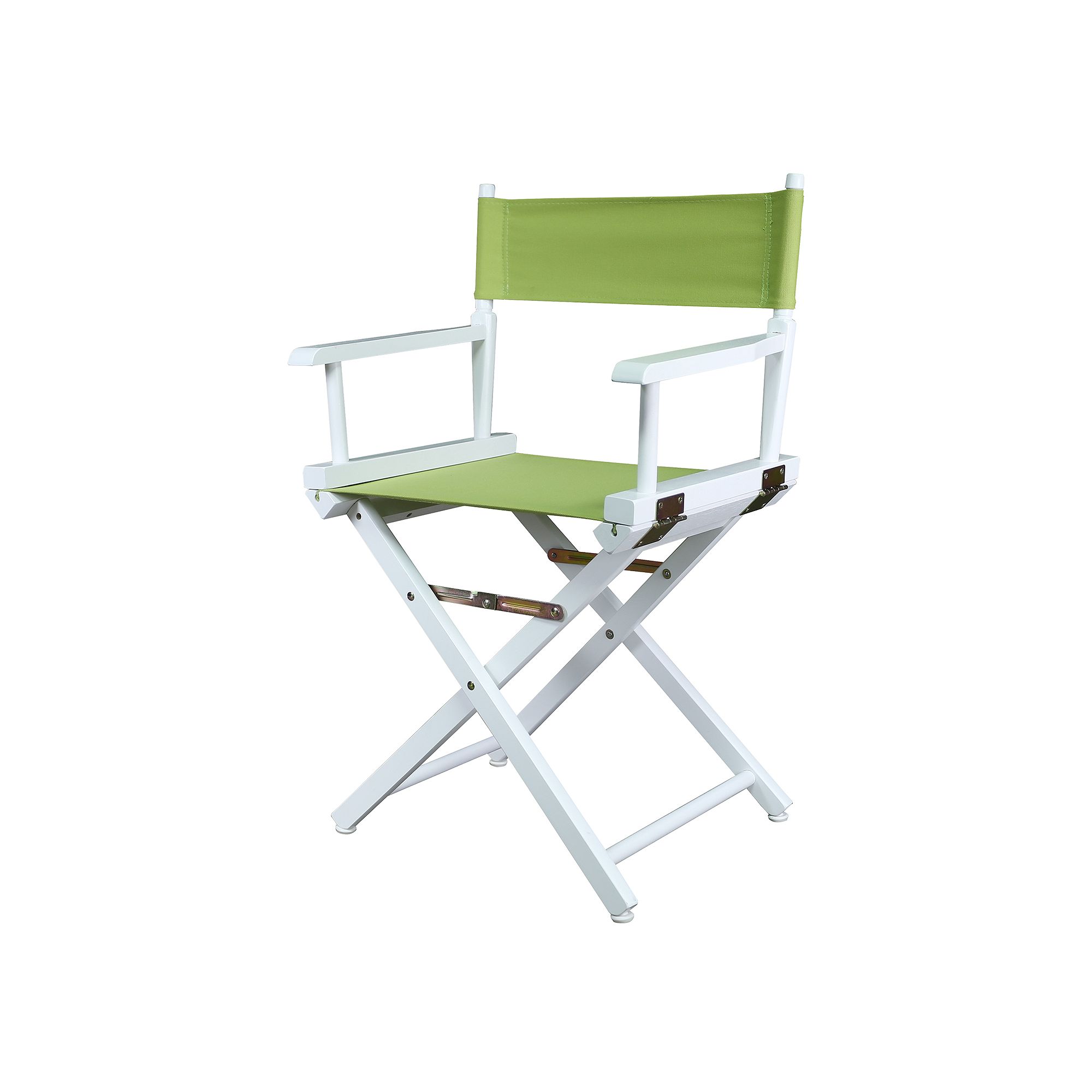 Casual Home 18 White Finish Directors Chair, Lime Green