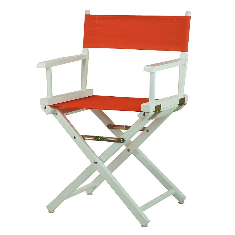 28830176 Casual Home 18 White Finish Directors Chair, Orang sku 28830176