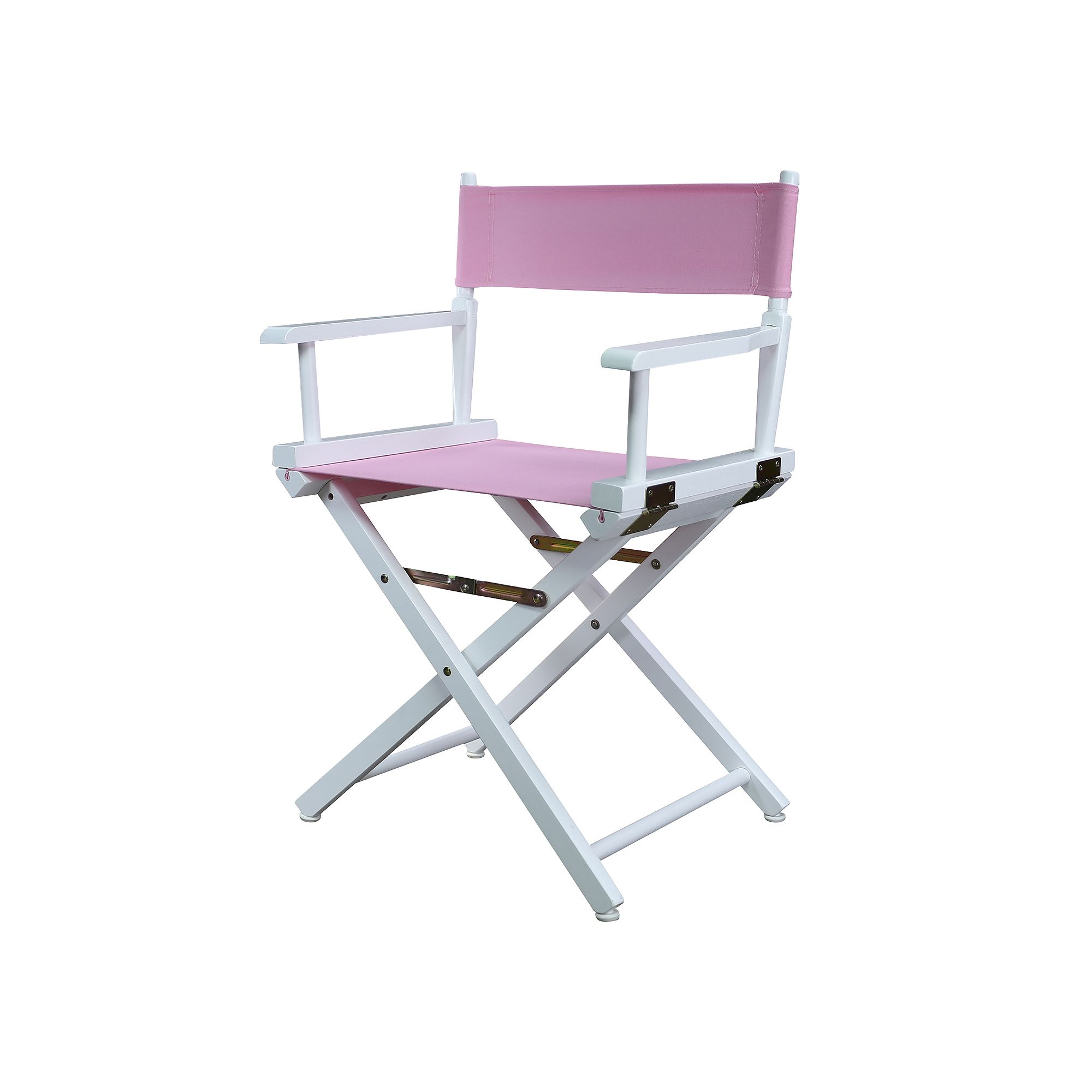 Casual Home 18 White Finish Directors Chair, Pink