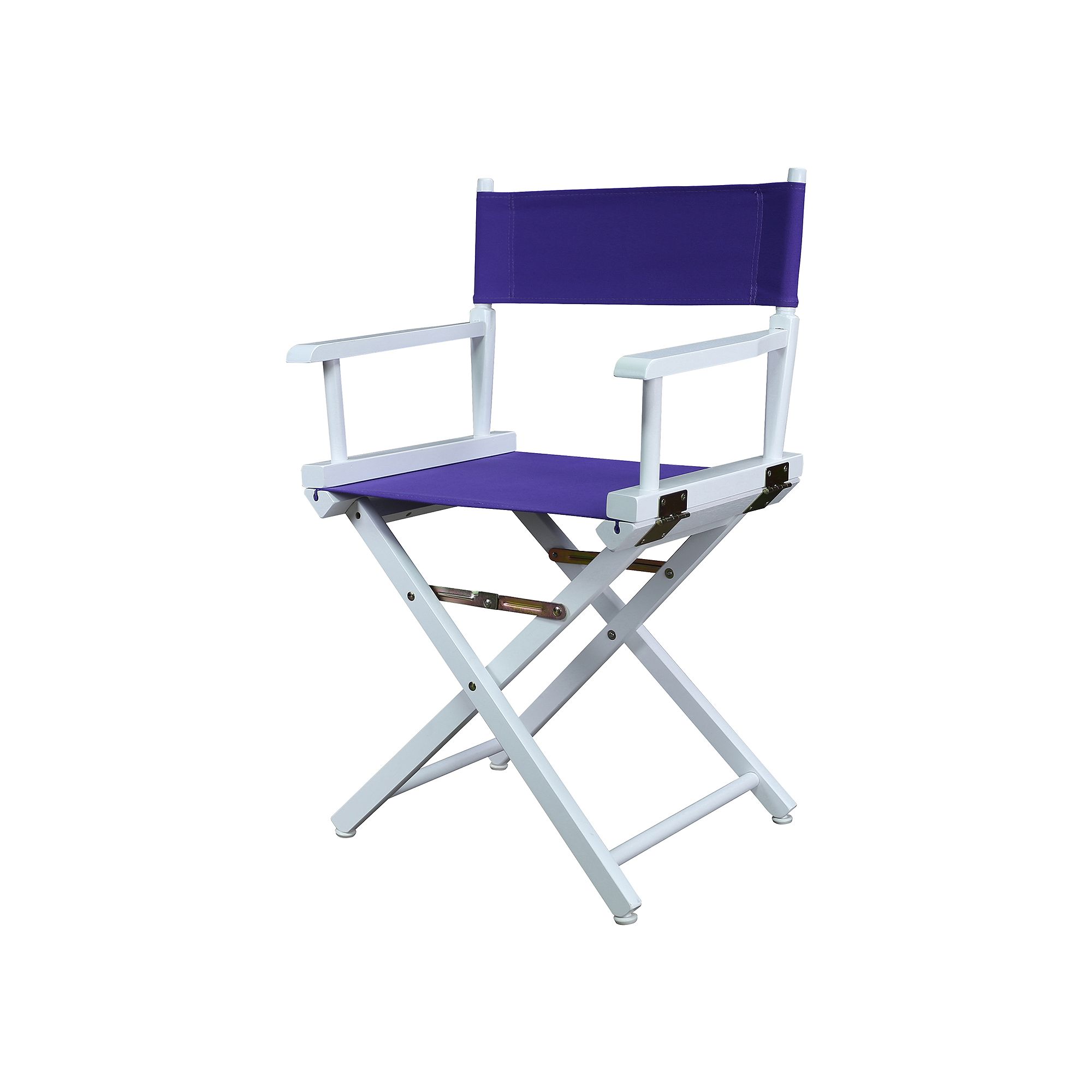 Casual Home 18 White Finish Directors Chair, Purple