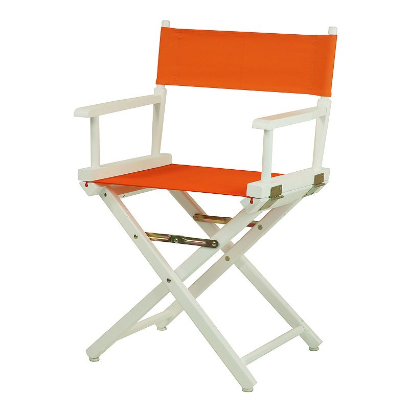 50947545 Casual Home 18 White Finish Directors Chair, Orang sku 50947545