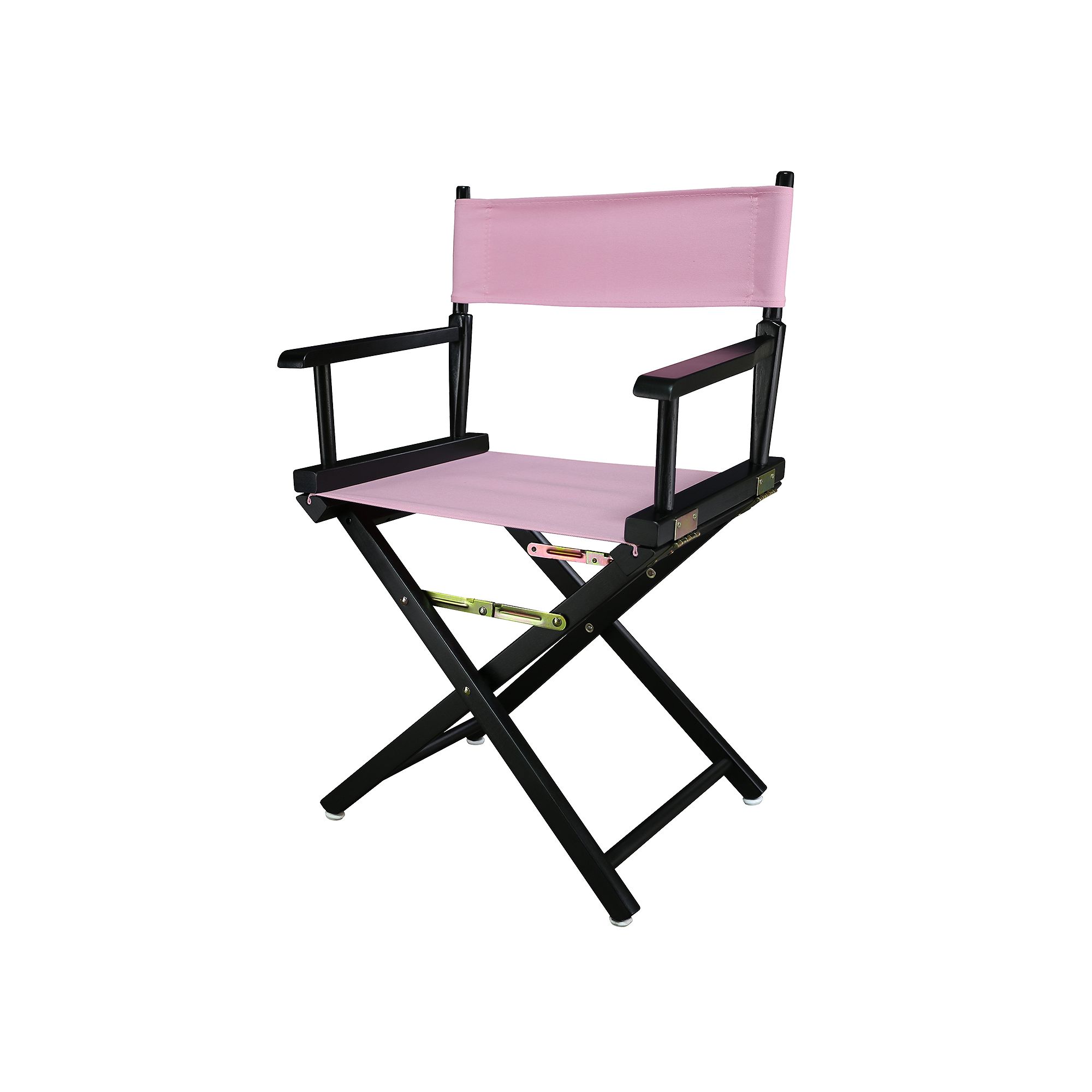 Casual Home 33.75-in. Black Finish Directors Chair, Pink