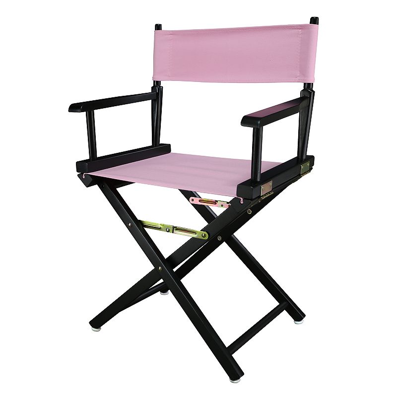 18890007 Casual Home 18 Black Finish Directors Chair, Pink sku 18890007