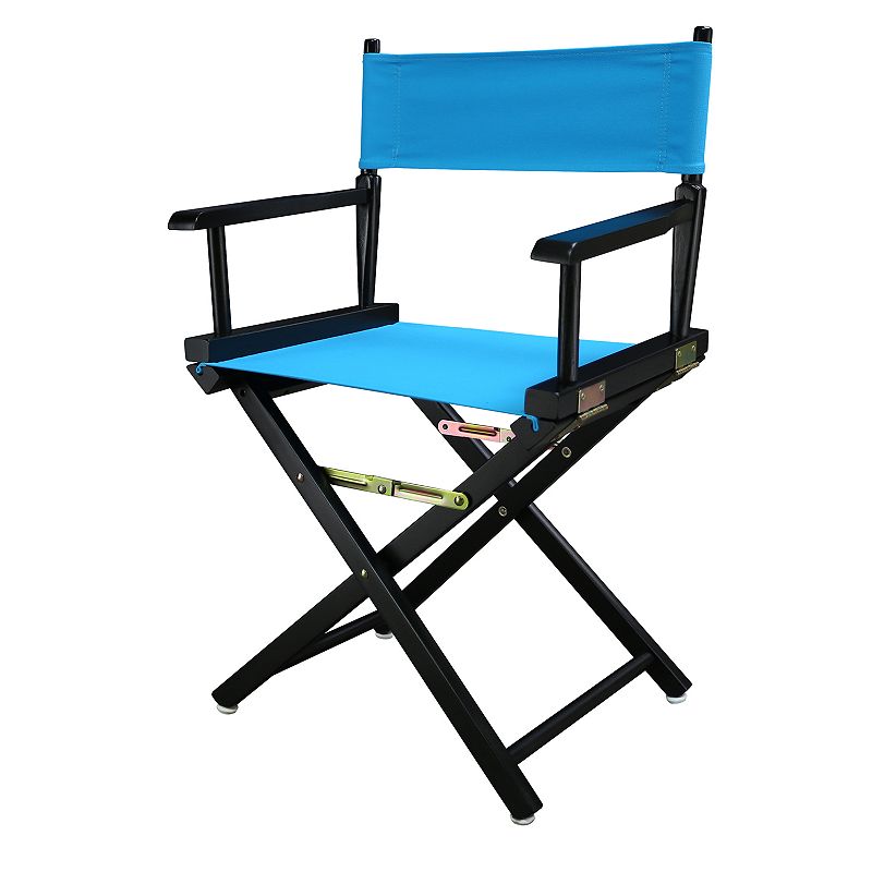 30947008 Casual Home 18 Black Finish Directors Chair, Blue sku 30947008