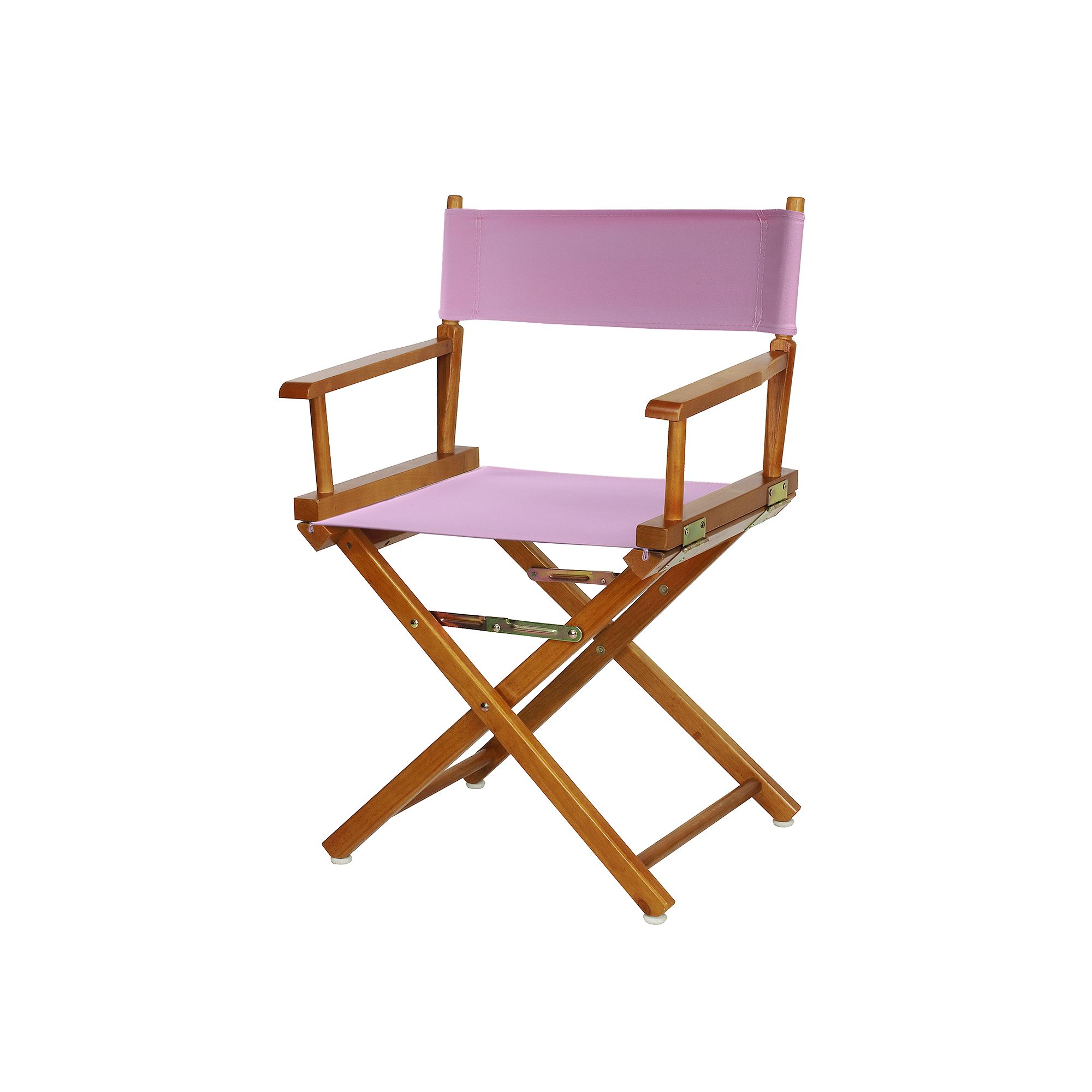 Casual Home 18 Honey Oak Finish Directors Chair, Pink