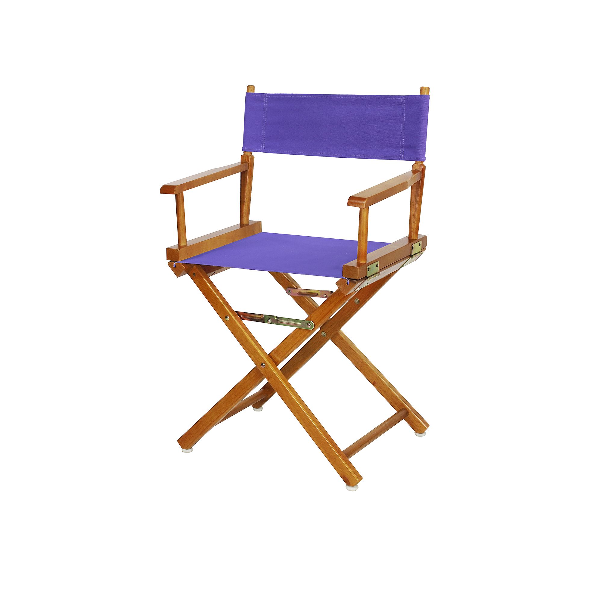 Casual Home 18 Honey Oak Finish Directors Chair, Purple