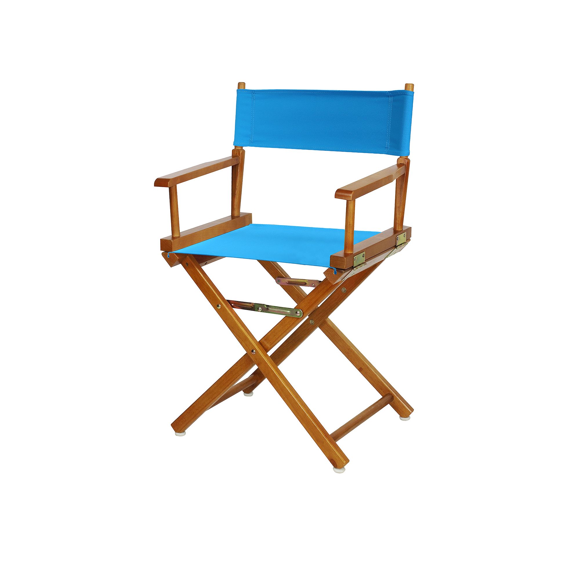 Casual Home 18 Honey Oak Finish Directors Chair, Turquoise