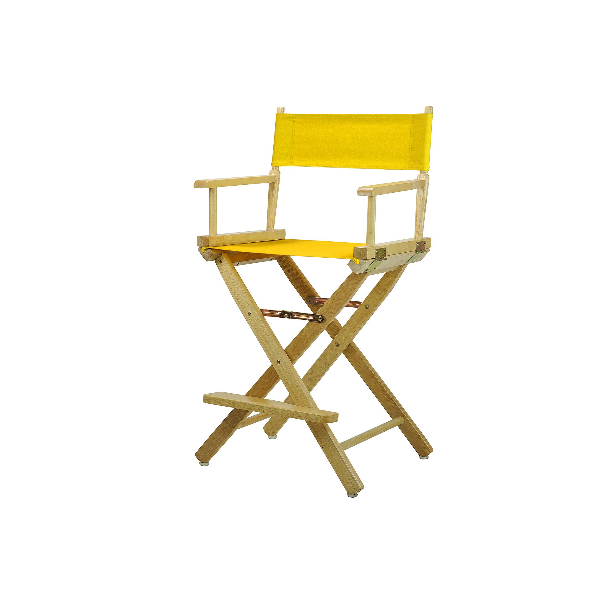 Casual Home 24 Natural Finish Directors Chair, Gold