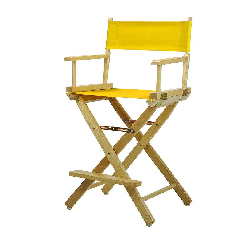 Casual Home 24 Natural Finish Directors Chair, Yellow