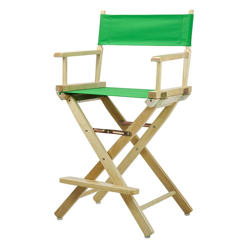 Casual Home 24 Natural Finish Directors Chair, Green